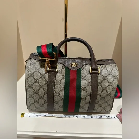 COPY - Authentic GUCCI Monogram GG Web Sherry Line
Supreme Boston Bag - Picture 9 of 15